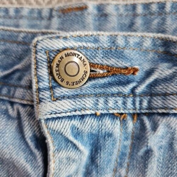 Schnee's Bozeman Montana Jeans Men's 34x29 Light Blue Wash Denim RN# 86069 C21 - Picture 7 of 16